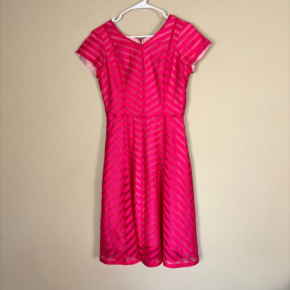 Autumn Kimball for Shabby Apple Pink Striped Dress - Size 6